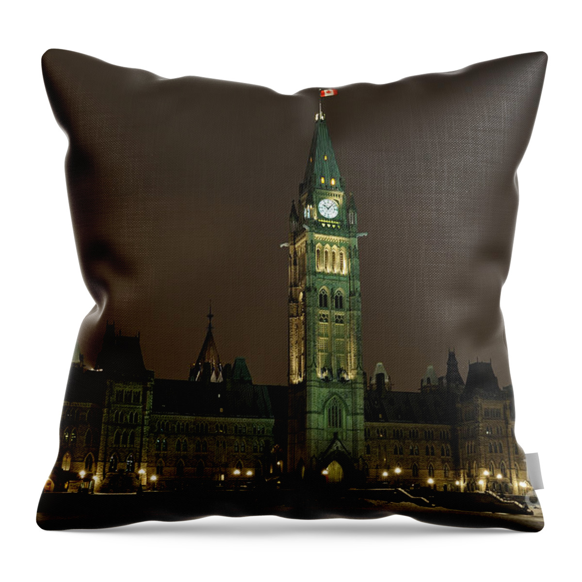 Parliament Hill Throw Pillow featuring the photograph Parliament Hill by Nina Stavlund
