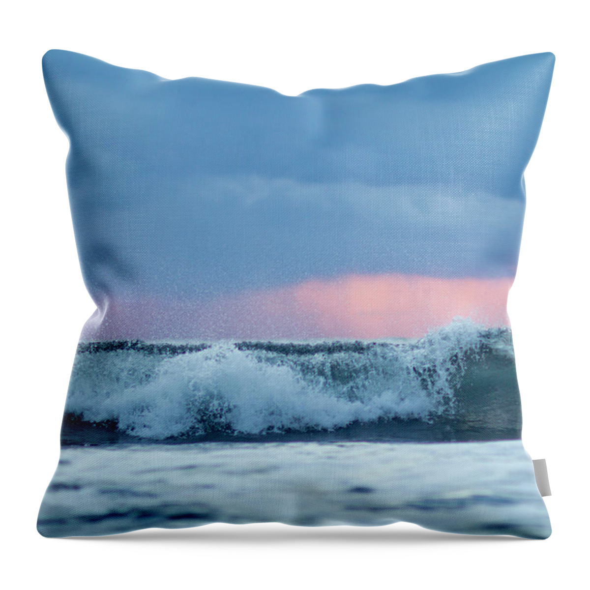 Scenics Throw Pillow featuring the photograph Particle Of The Wave by Mojao
