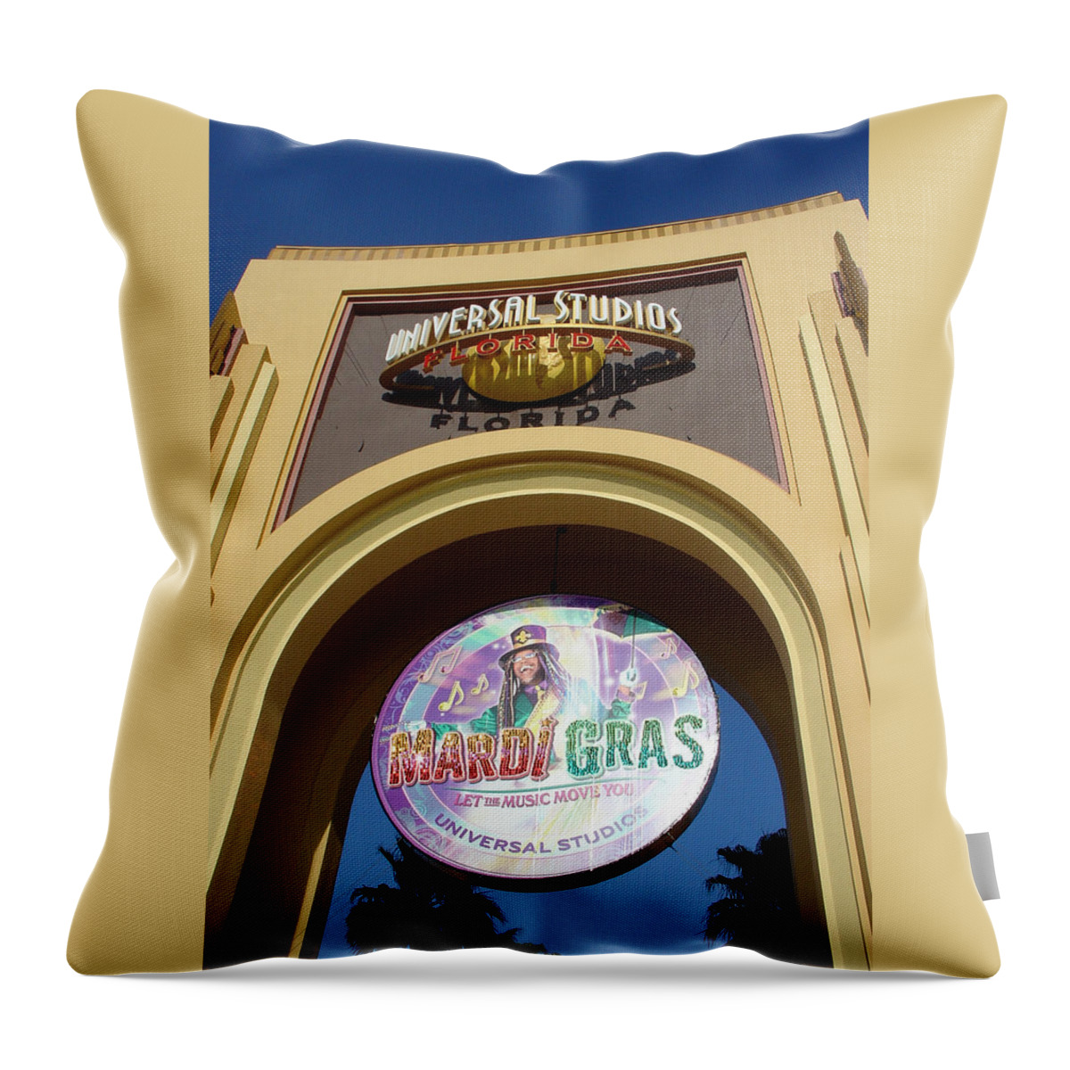 Universal Studios Throw Pillow featuring the photograph Party Time by David Nicholls