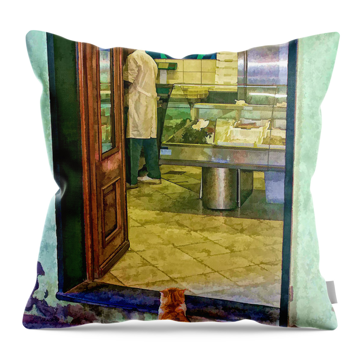 Italy Throw Pillow featuring the photograph Patience by Timothy Hacker