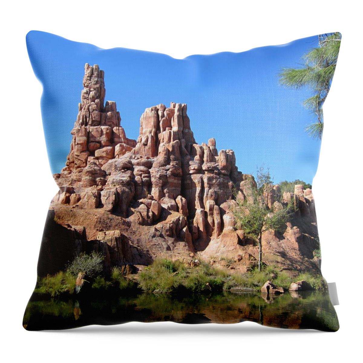 Pine Throw Pillow featuring the photograph Peak and Valley by Eric Liller