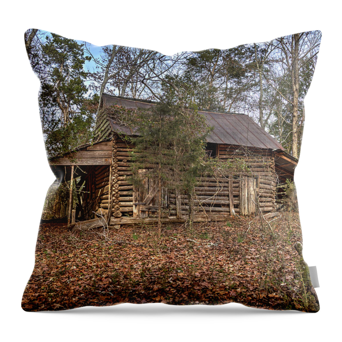 Old Throw Pillow featuring the photograph Peak Ruins-2 by Charles Hite