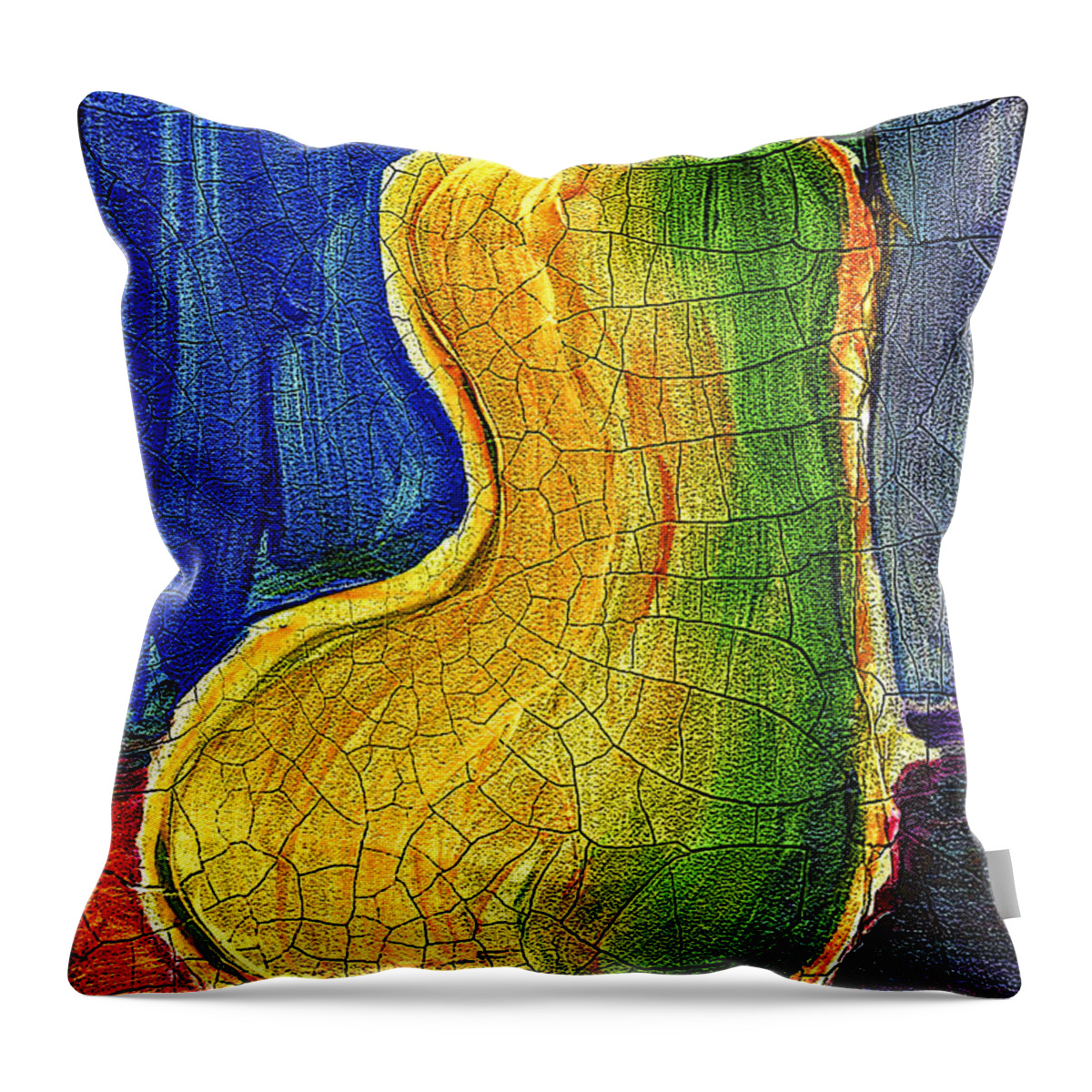 Pear Throw Pillow featuring the painting Pear 2 by Walt Foegelle