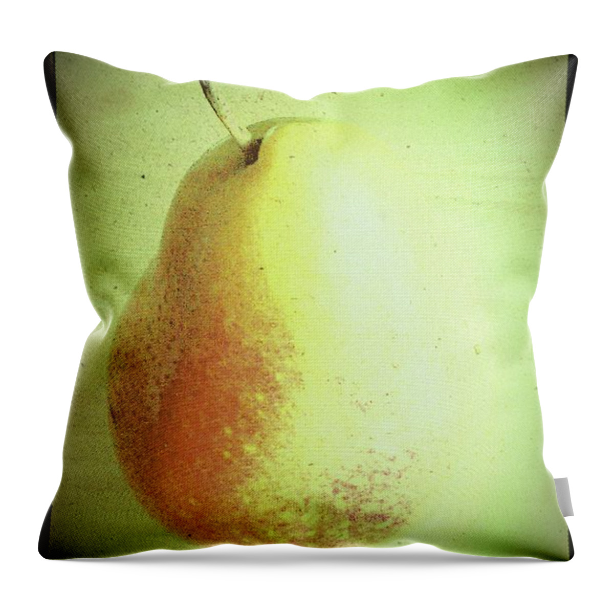 Pear Throw Pillow featuring the photograph Summer Pear by Jacqueline McReynolds