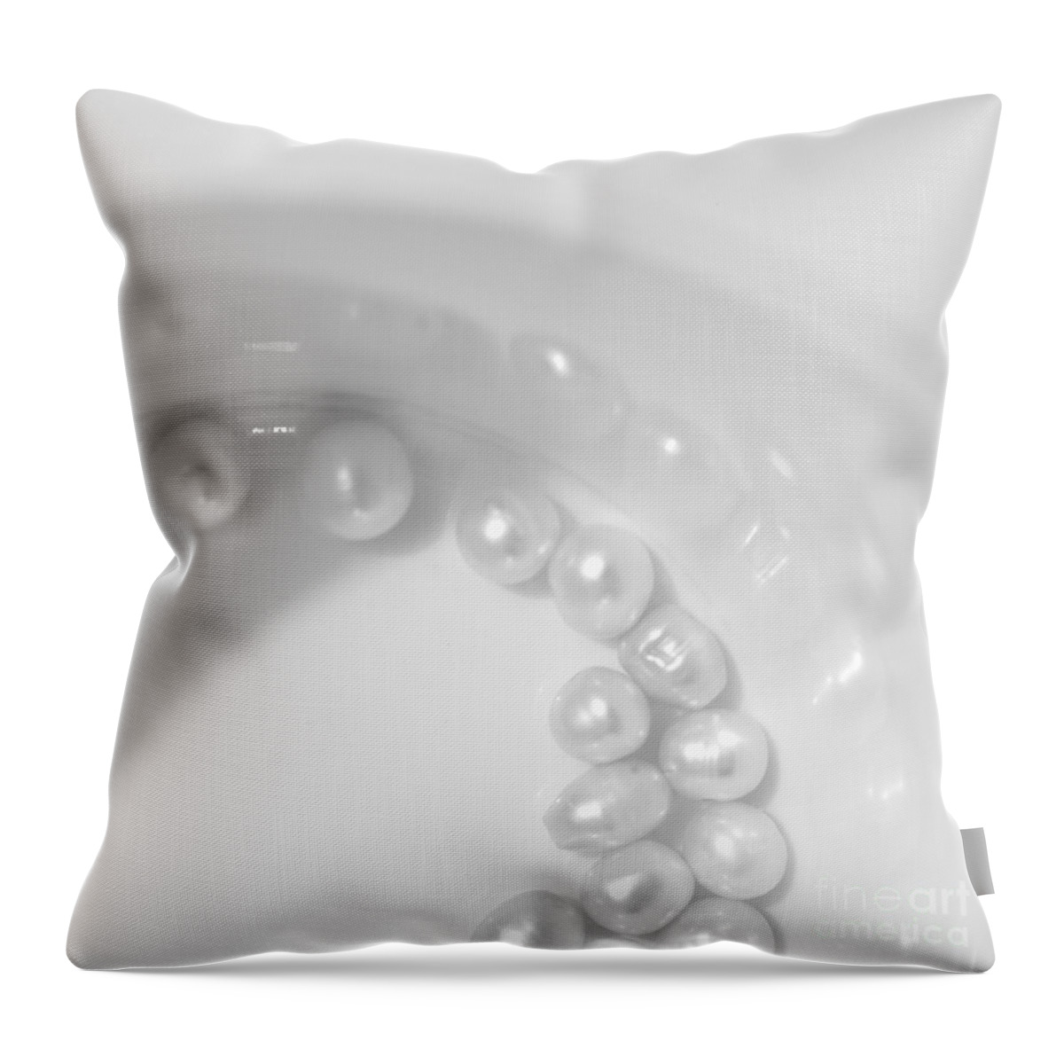 Accessory Throw Pillow featuring the photograph Pearls On A Cup by Stelios Kleanthous