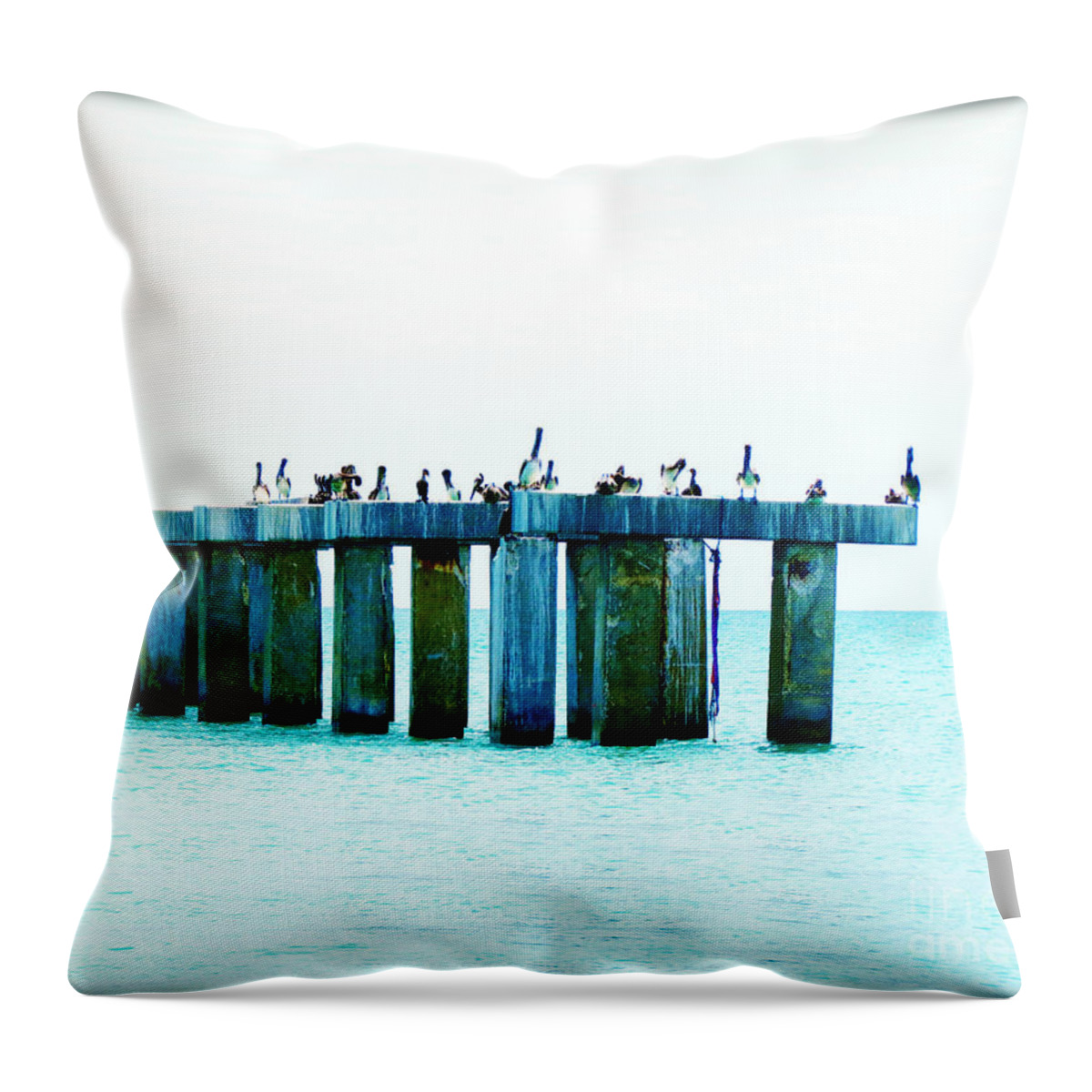 Florida Throw Pillow featuring the photograph Pelican Bridge III by Chris Andruskiewicz