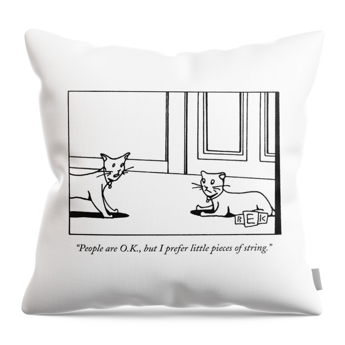 People Are O.k Throw Pillow