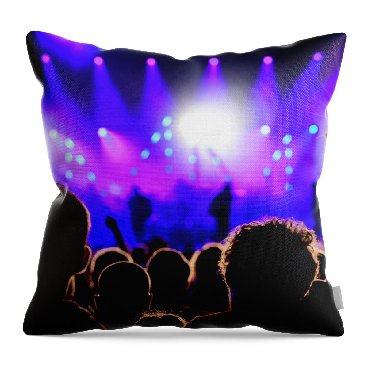 Entertainment Event Throw Pillow featuring the photograph People Partying by Marin Tomas