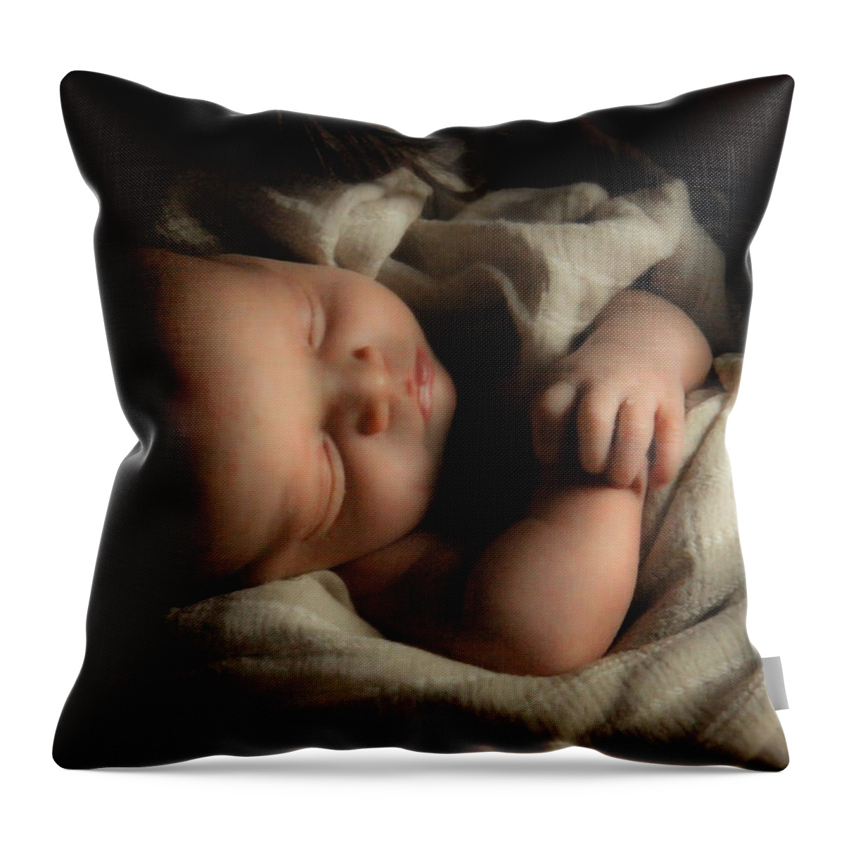 Baby Throw Pillow featuring the photograph Perfect Lamb by Helen Thomas Robson