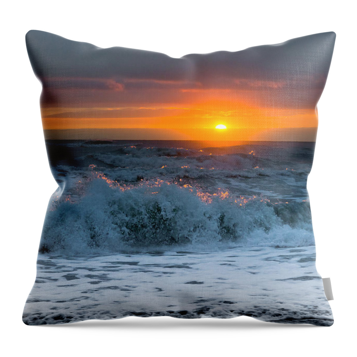 Sunset Throw Pillow featuring the photograph Perseverance by Melanie Moraga