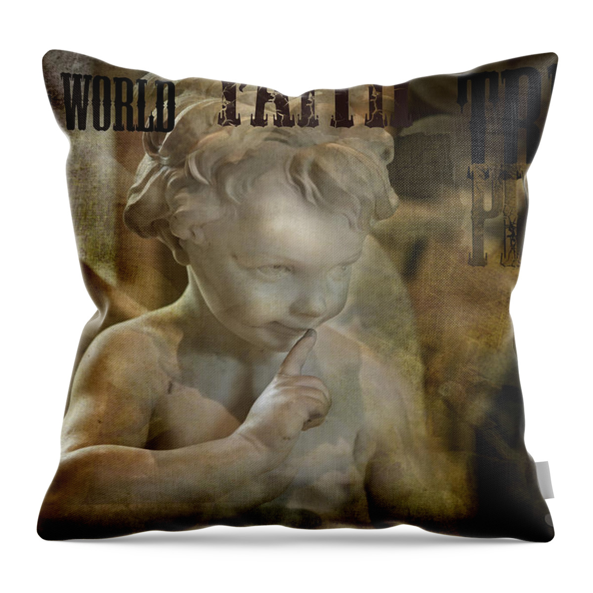 Evie Carrier Throw Pillow featuring the photograph Peter Pan Pixie Dust by Evie Carrier