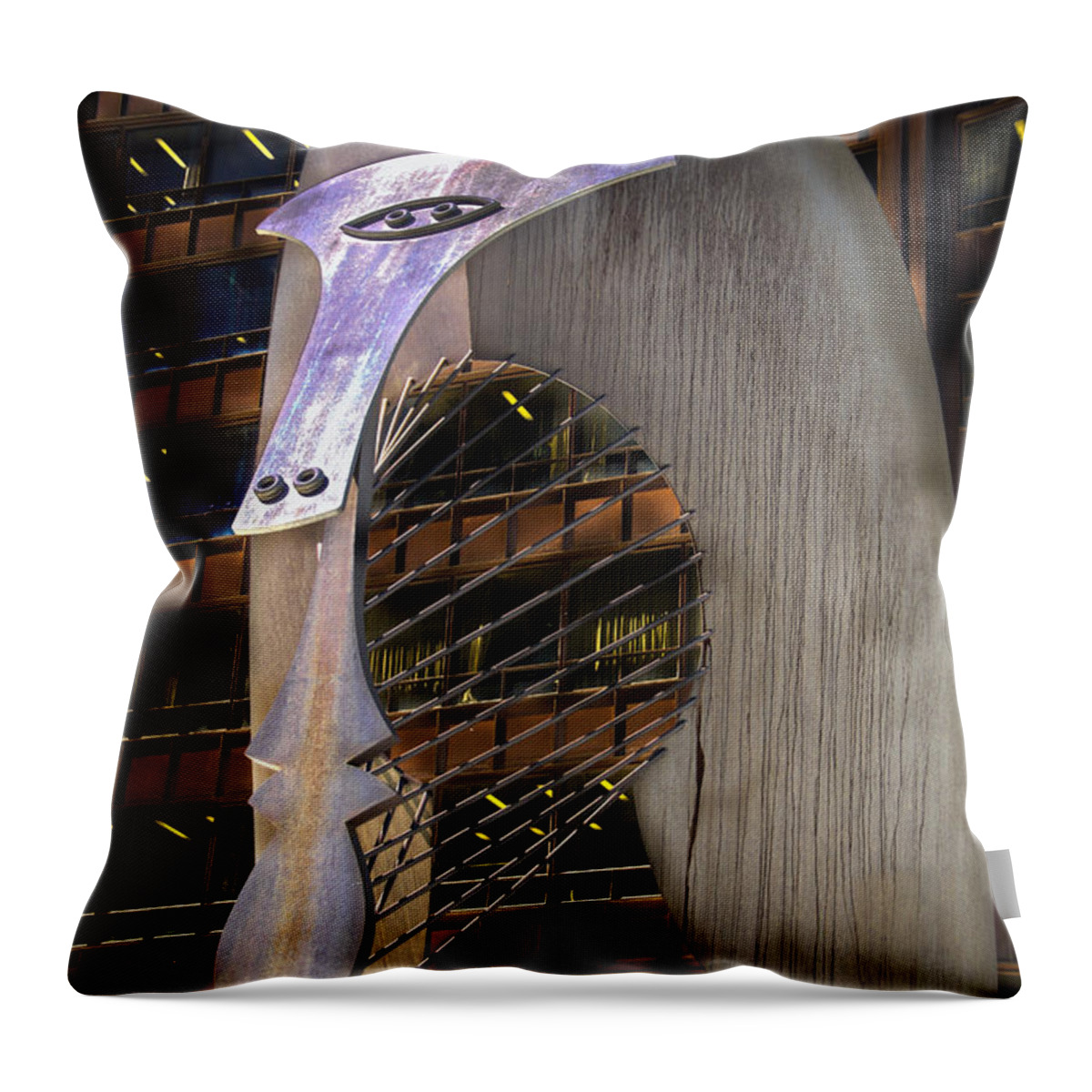 Chicago Throw Pillow featuring the photograph Picasso by Will Wagner