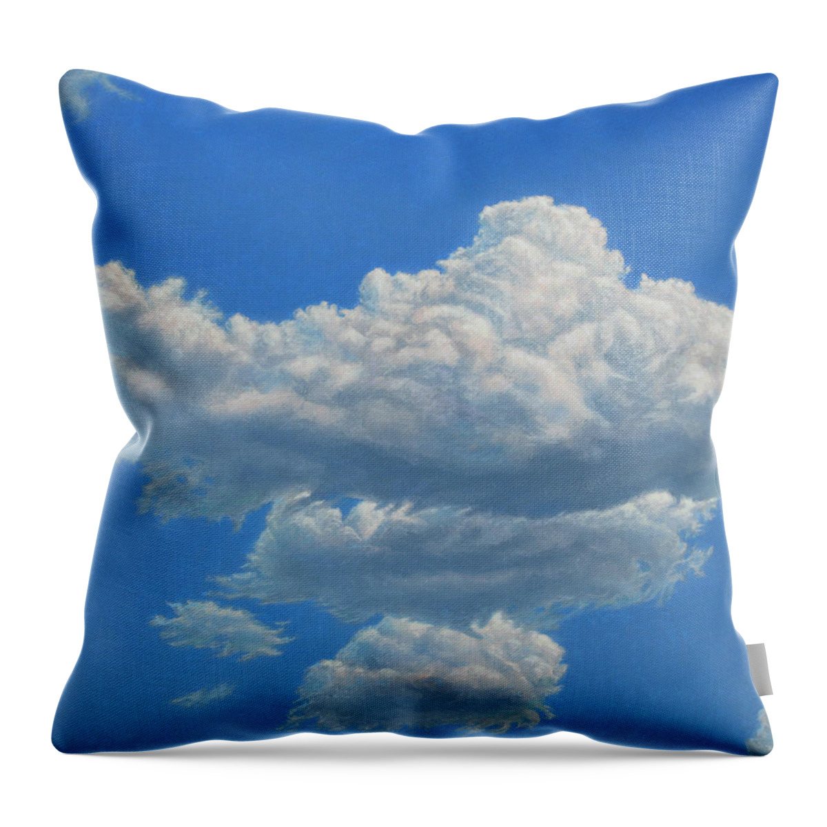 Sky Throw Pillow featuring the painting Piece of Sky 3 by James W Johnson
