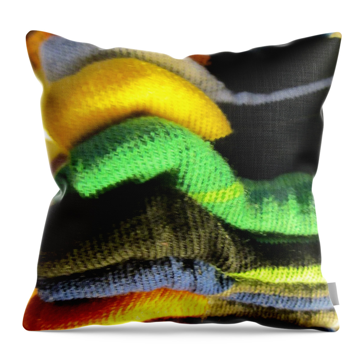 Socks Throw Pillow featuring the photograph Piled up by Rosita Larsson