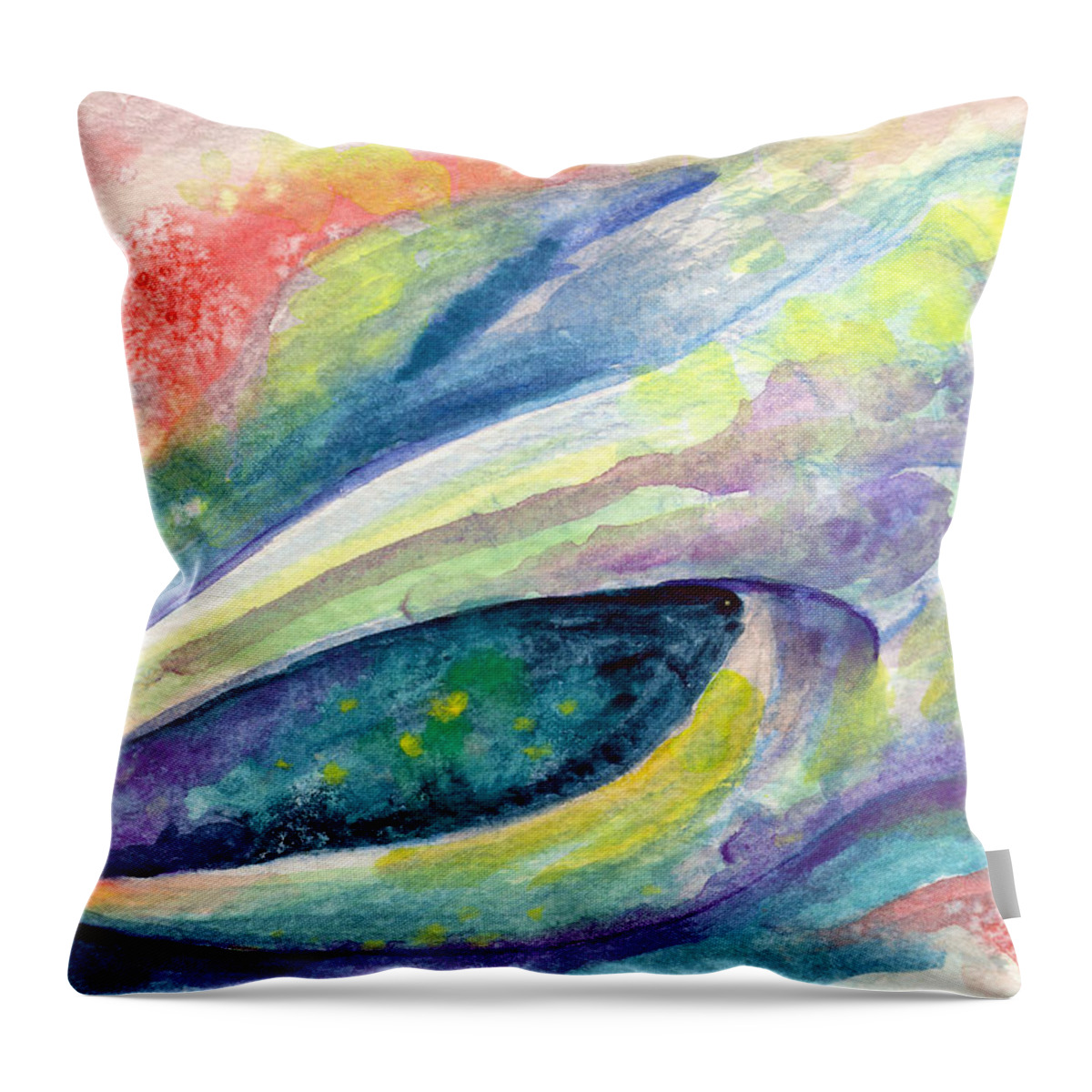 Giant Land Crab Throw Pillow featuring the painting Pinch of Crab by Ashley Kujan