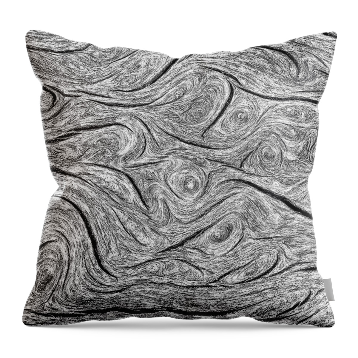 Abstract Throw Pillow featuring the photograph Pine Bark Abstract by Britt Runyon