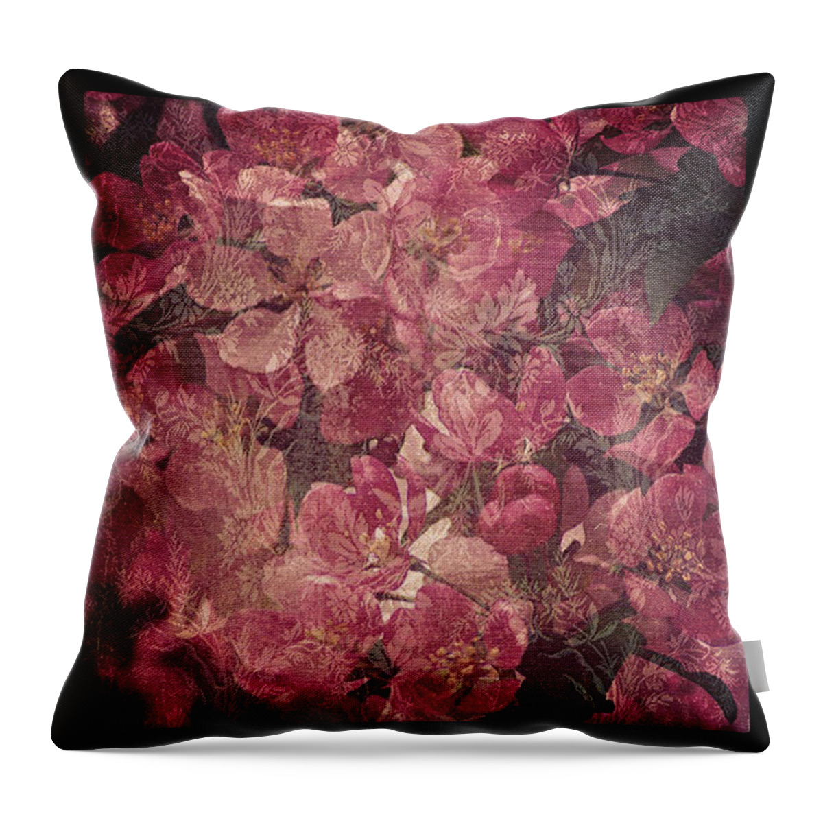 Pink Throw Pillow featuring the photograph Pink flowers by Prince Andre Faubert