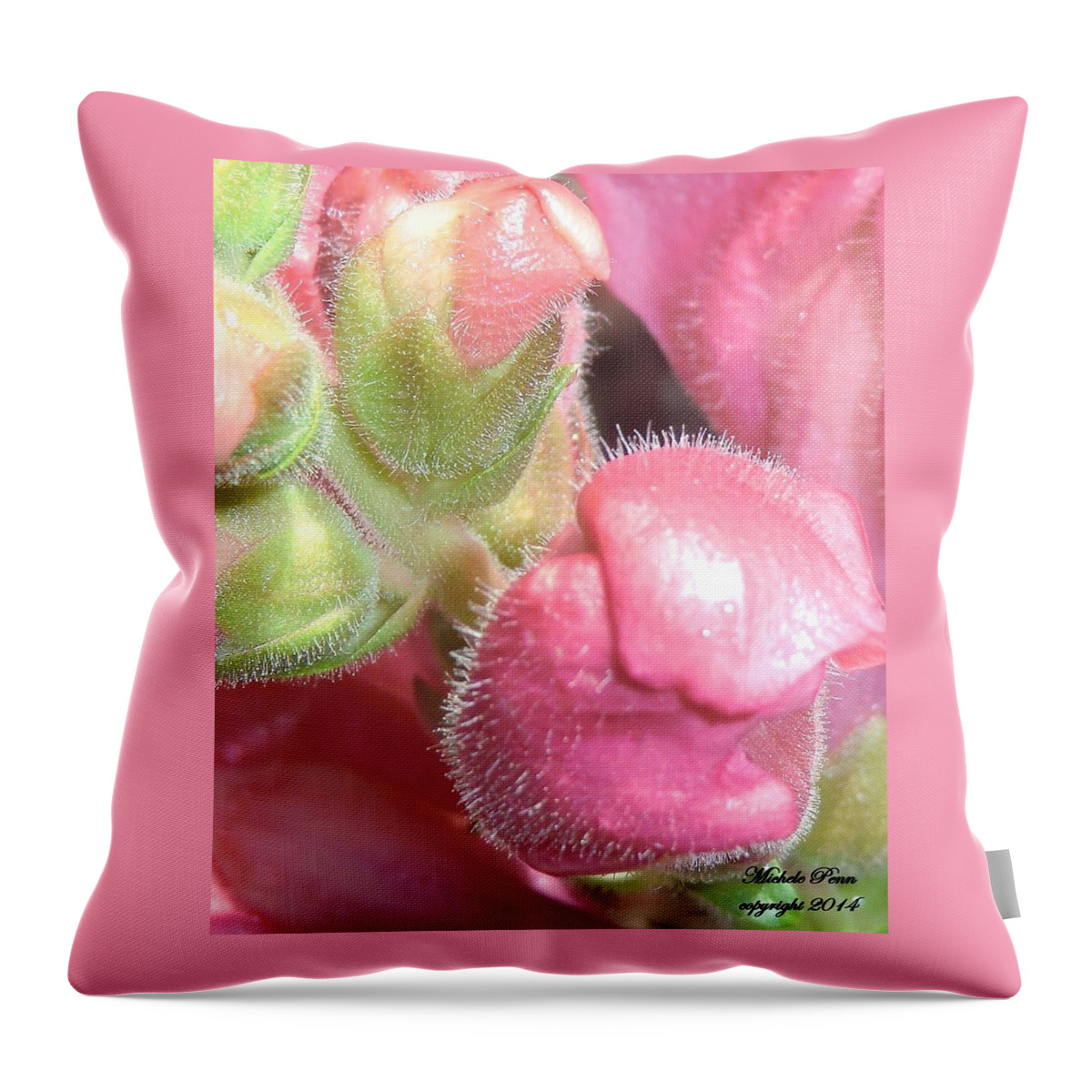 Pink Flower Throw Pillow featuring the photograph Pink Paradise 2 by Michele Penn