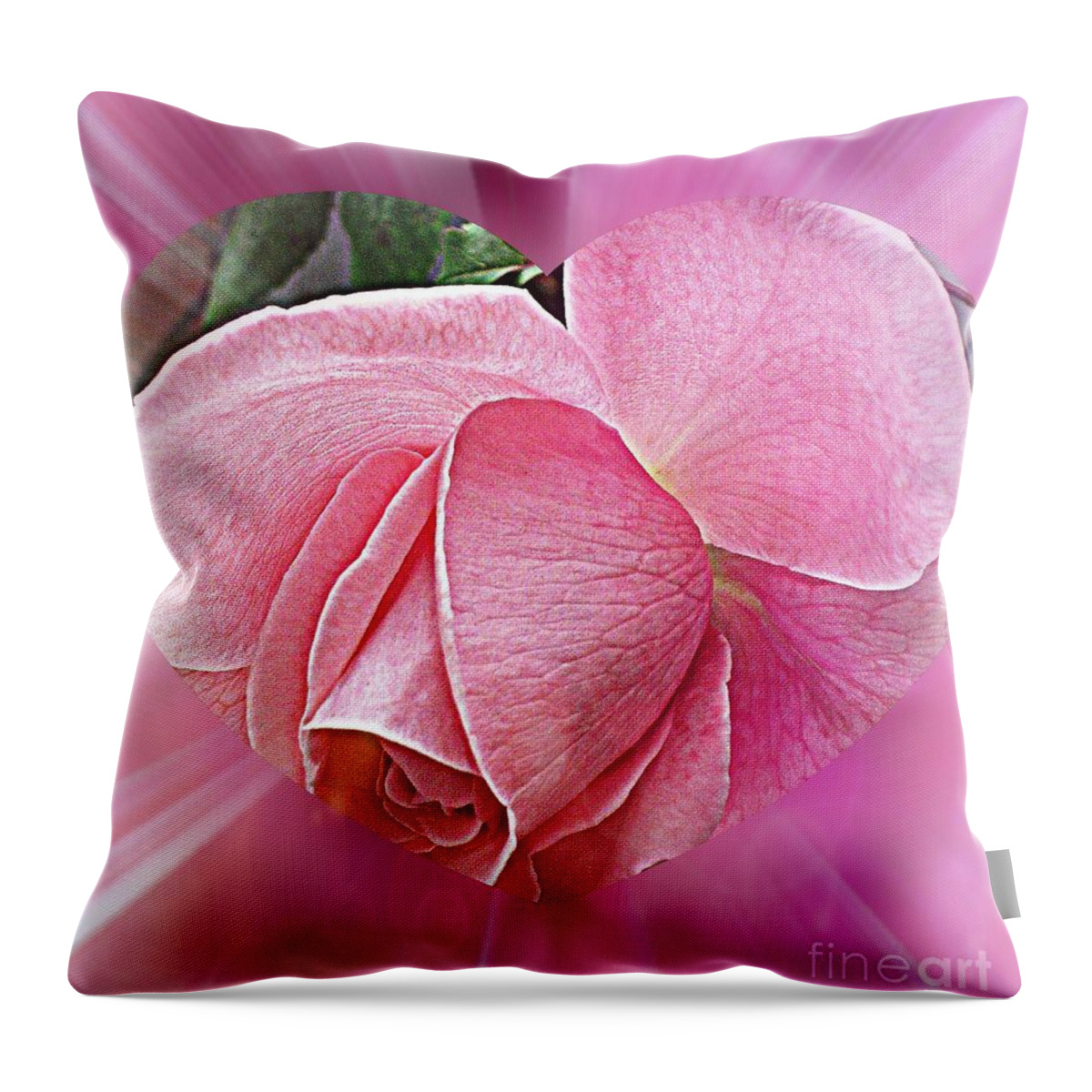 Rose Rose Throw Pillow featuring the photograph Pink Ribbons Of Light by Judy Palkimas