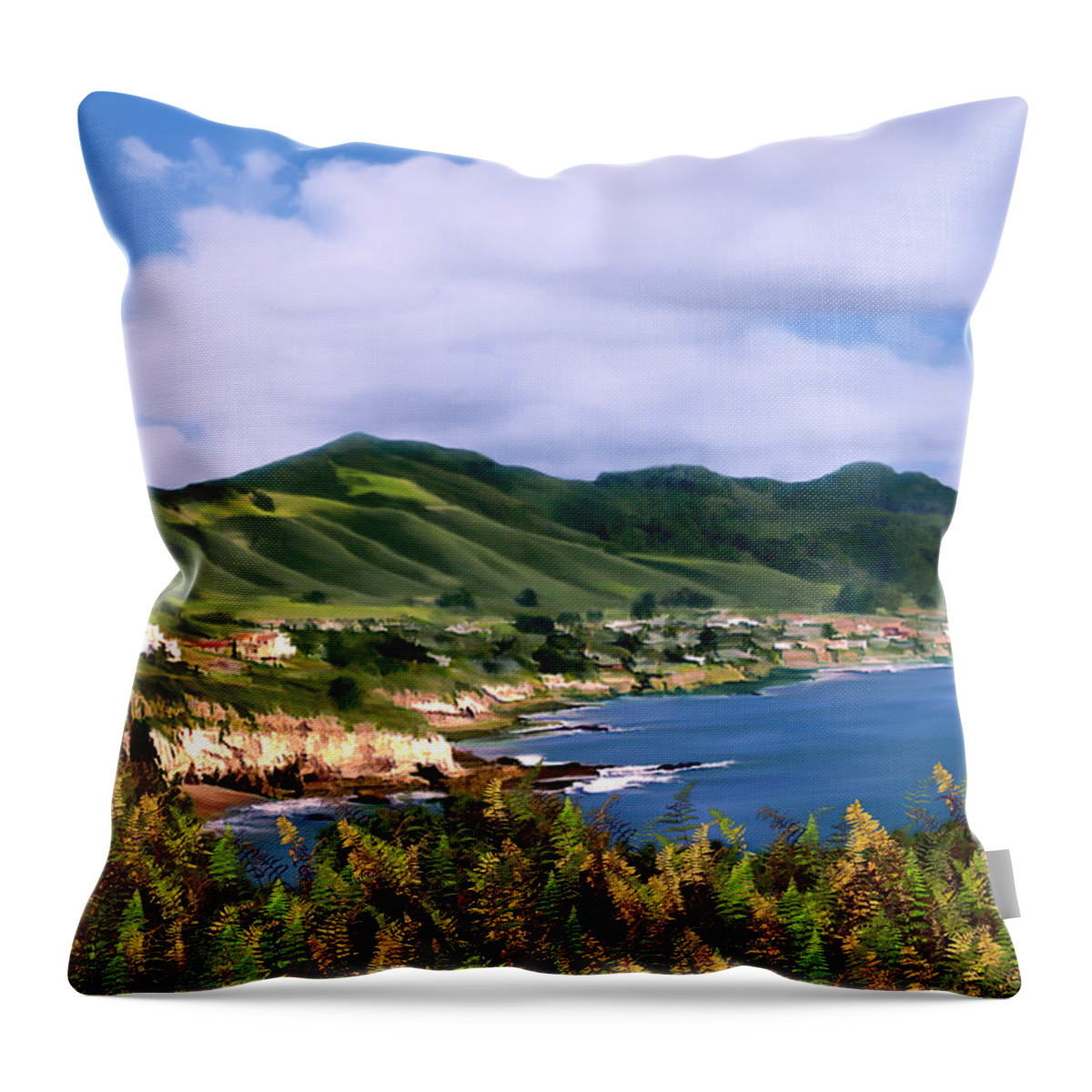 Cove Throw Pillow featuring the photograph Pirates Cove by Kurt Van Wagner