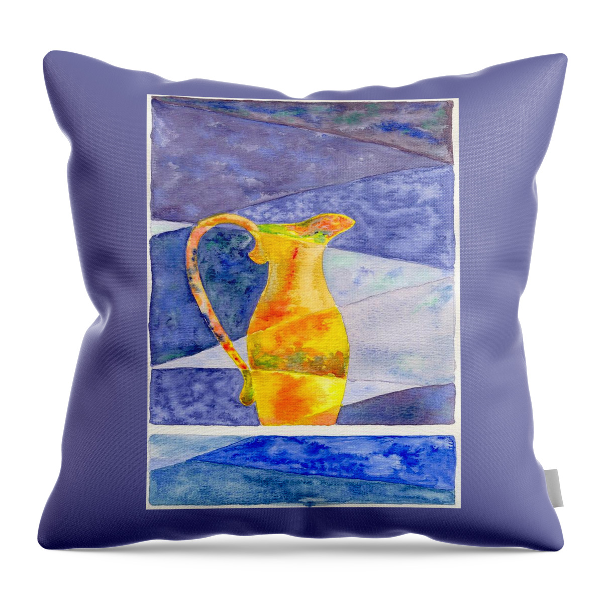 Still Life Throw Pillow featuring the painting Pitcher 1 by Micah Guenther