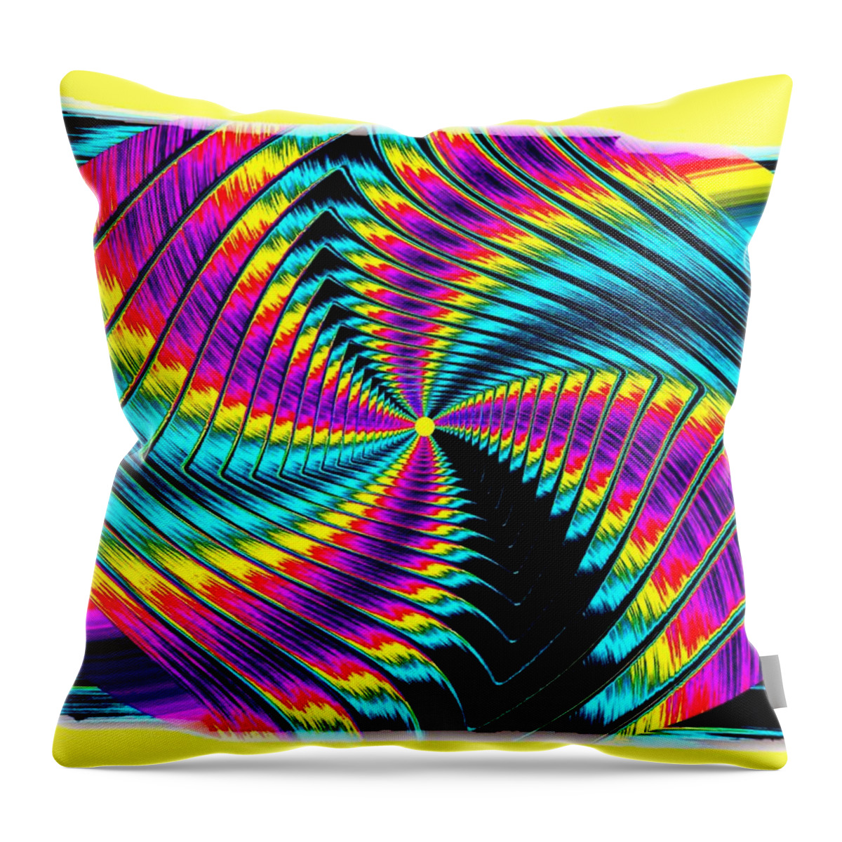 Pizzazz 50 Throw Pillow featuring the digital art Pizzazz 50 by Will Borden