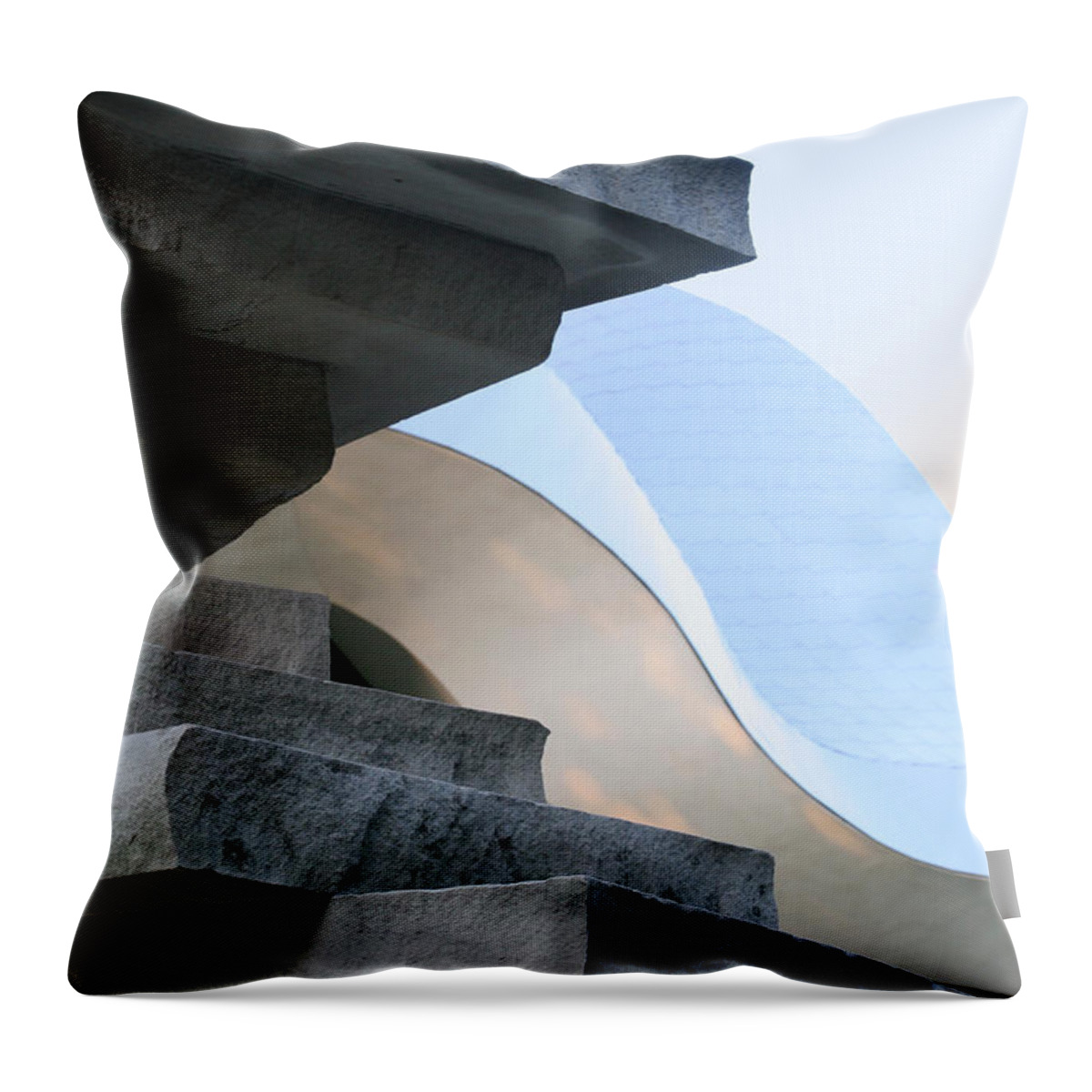 Planes Throw Pillow featuring the photograph Planes and Curves by Terri Harper