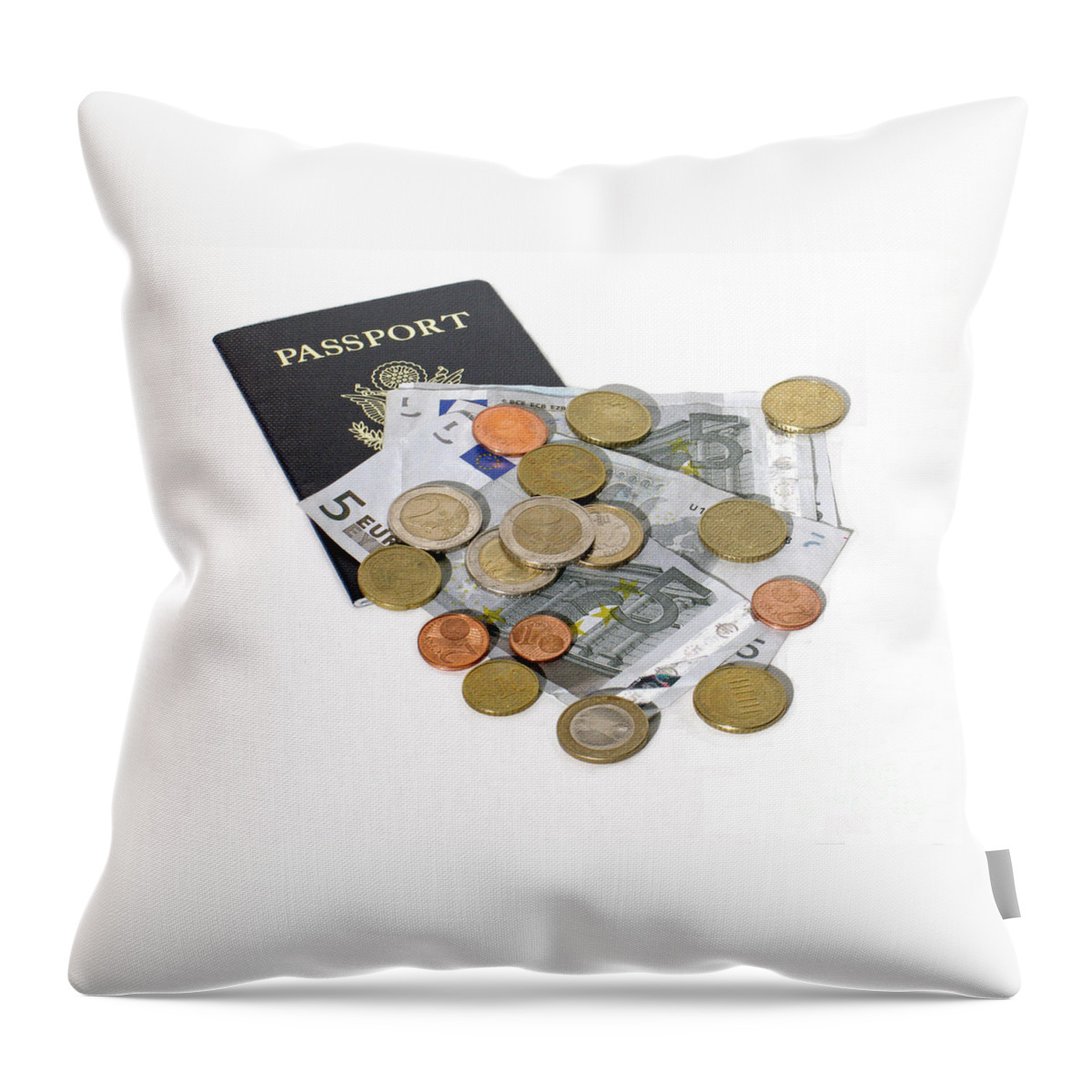 Passport Throw Pillow featuring the photograph Planning to Travel by Ann Horn