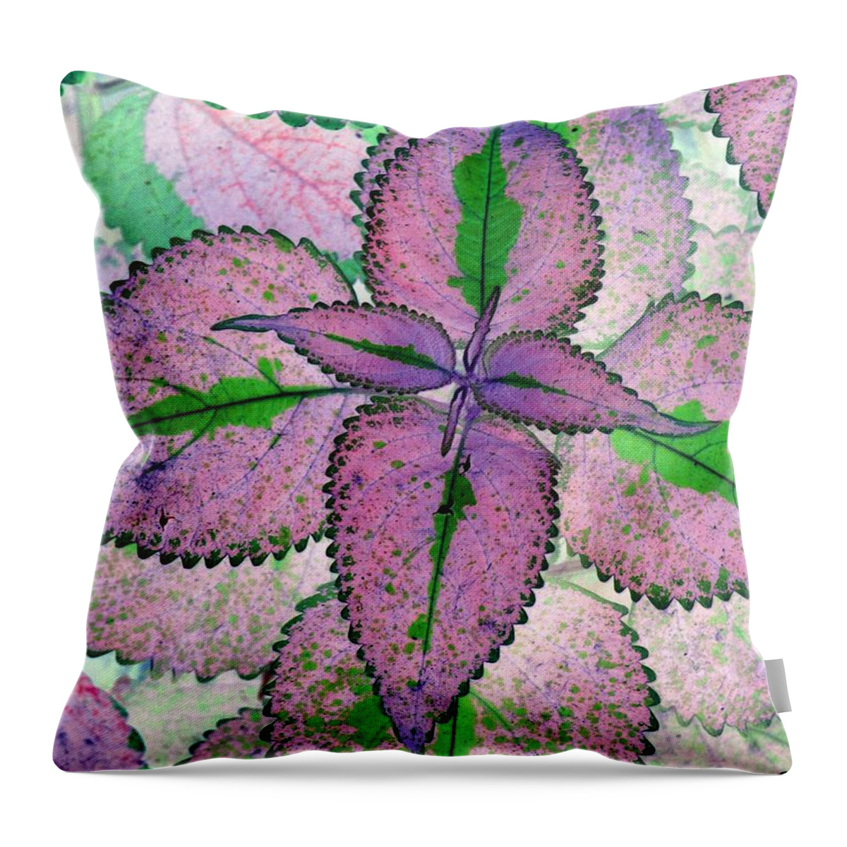 Plants Throw Pillow featuring the photograph Plant Pattern - PhotoPower 1212 by Pamela Critchlow