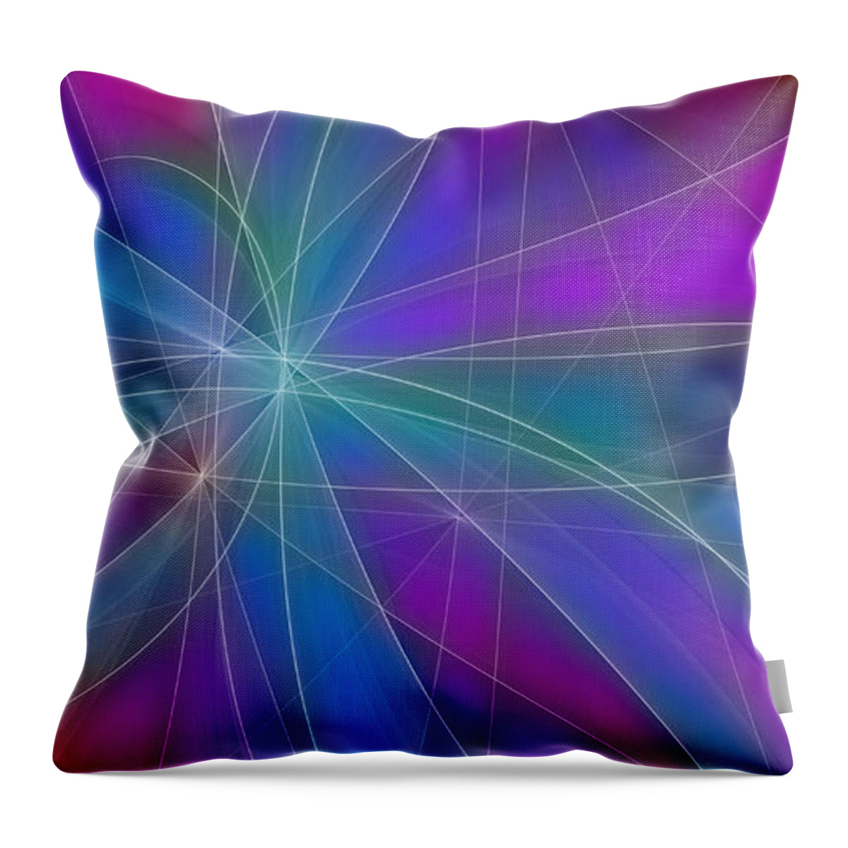 Digital Art Throw Pillow featuring the digital art Play Of Colours by Gabiw Art