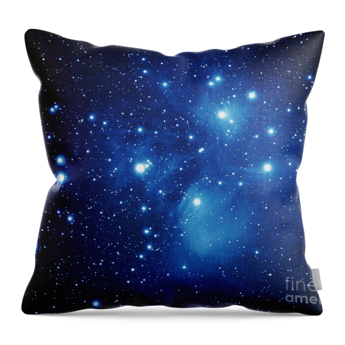 M45 Throw Pillow featuring the photograph Pleiades Star Cluster by Jason Ware