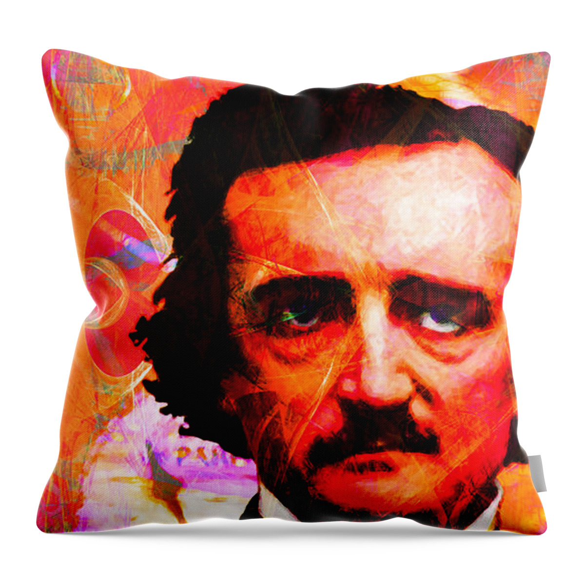 Amy's Baking Company Throw Pillow featuring the photograph Poe Industries Steampunk Machines Patent Pending 20140518 Long v2 by Wingsdomain Art and Photography