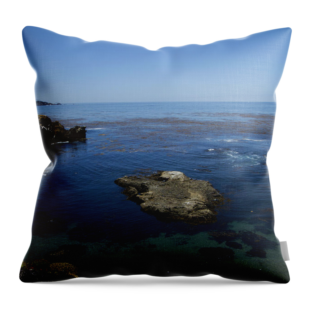 Pacific Ocean Throw Pillow featuring the photograph Point Lobos 1 by Tom Kelly