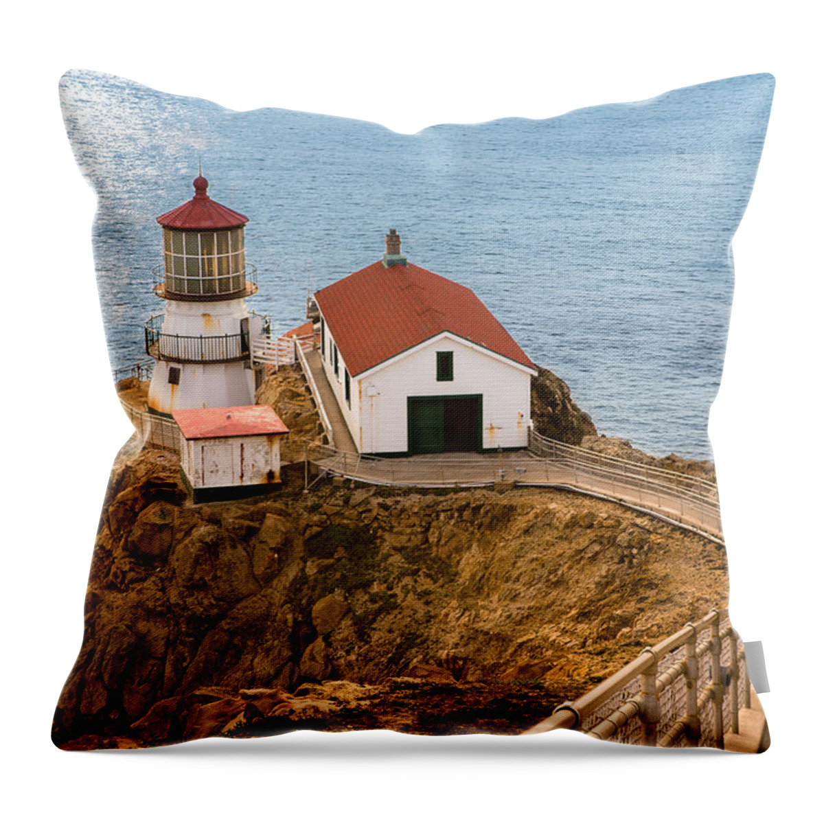 Ocean Throw Pillow featuring the photograph Point Reyes by Bryant Coffey