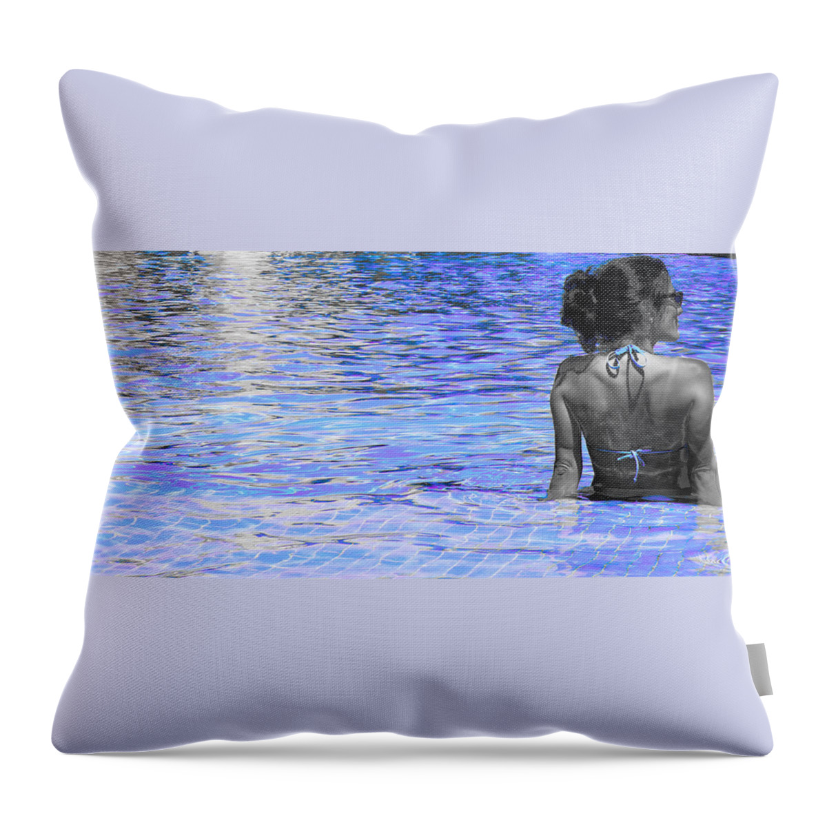 Pool Throw Pillow featuring the photograph Pool by Culture Cruxxx