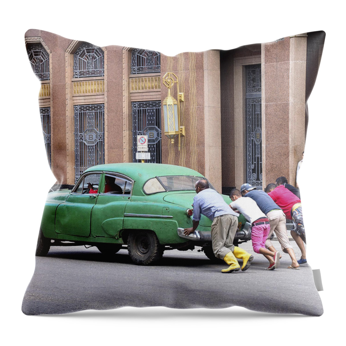 Vintage-car Throw Pillow featuring the photograph Pop The Clutch Image Art by Jo Ann Tomaselli