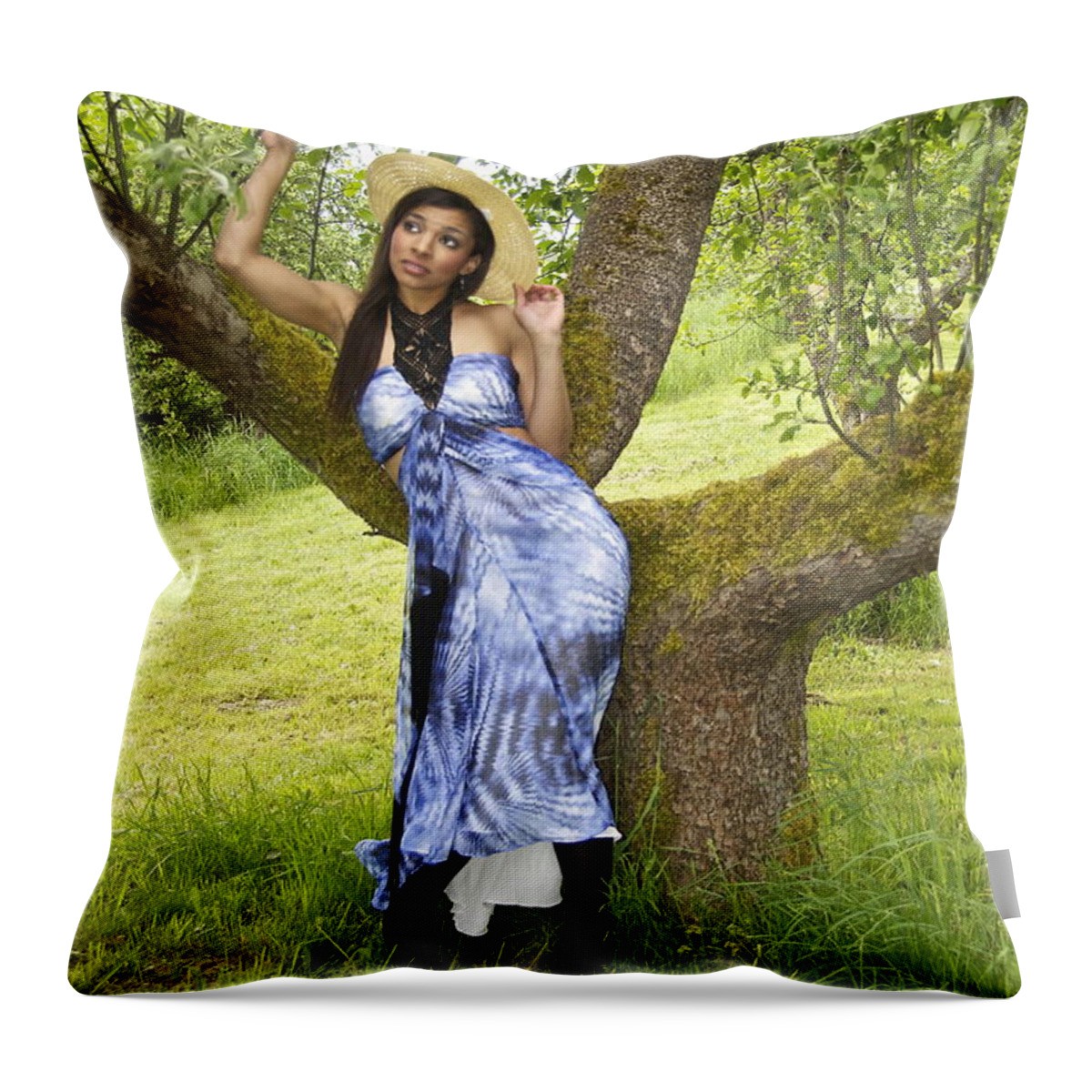 Photography Throw Pillow featuring the photograph Portrait of Alannah by Sean Griffin