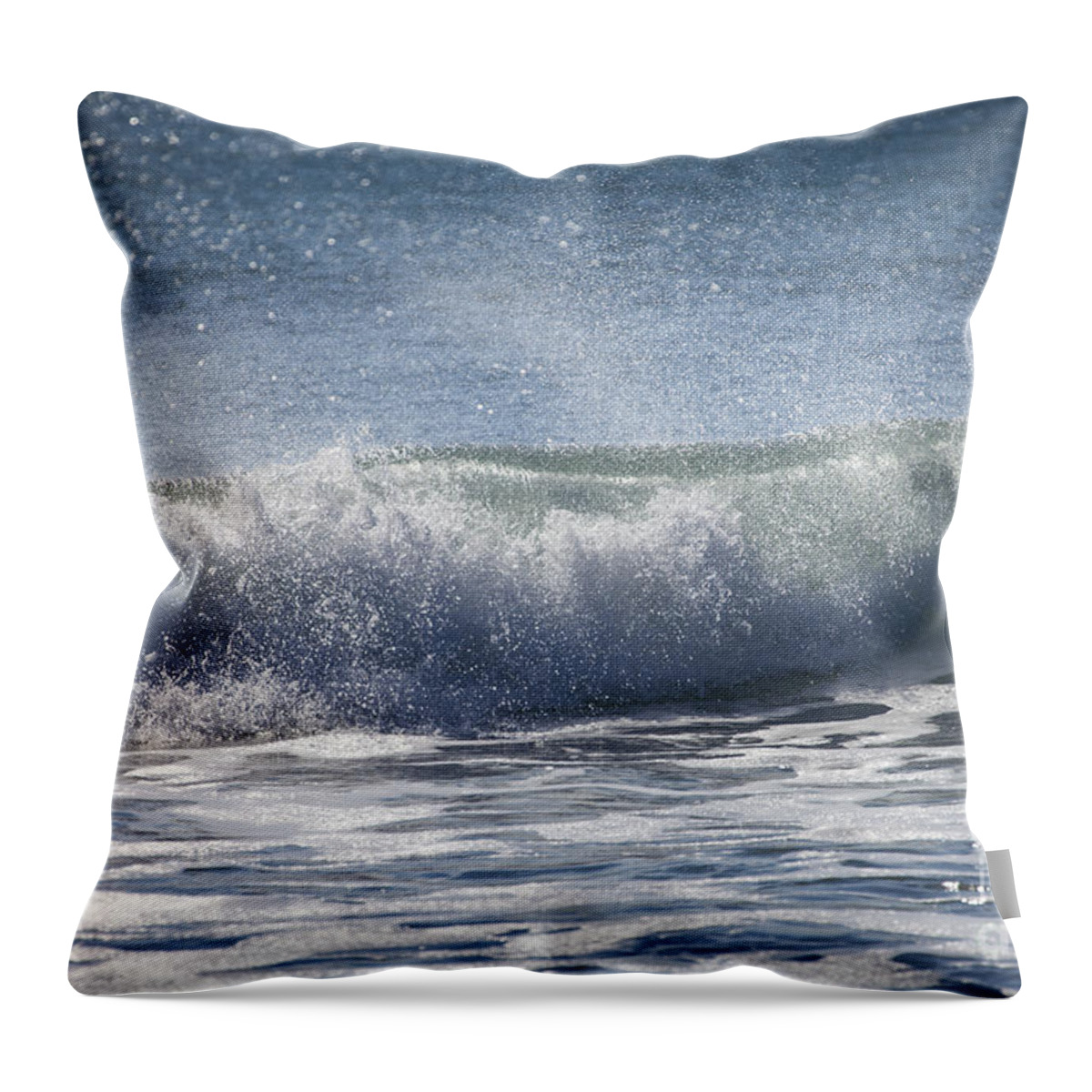 Surf Throw Pillow featuring the photograph Pounding Surf by Timothy Johnson