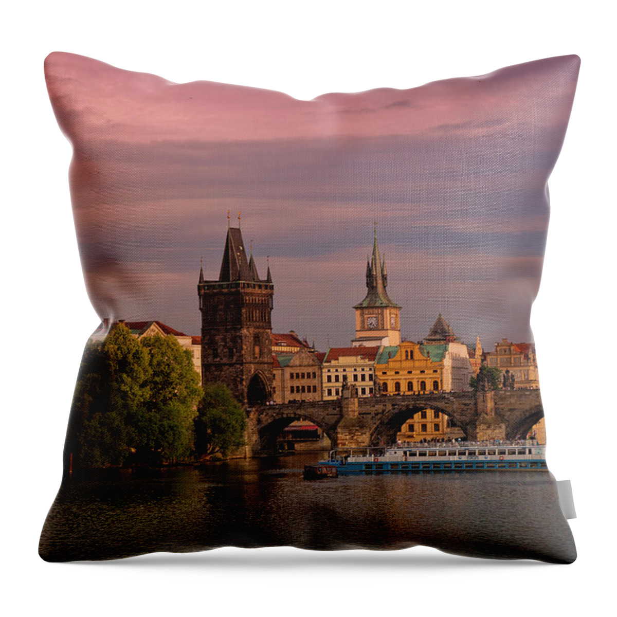 Old Town Throw Pillow featuring the photograph Prague by Dennis F Buehler Photography