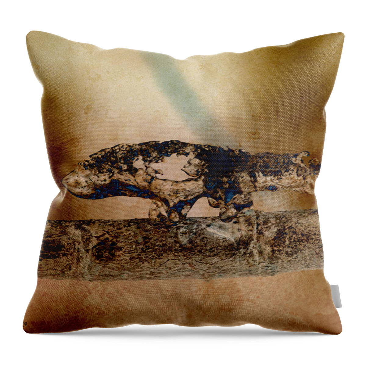 Ice Throw Pillow featuring the photograph Predator by WB Johnston