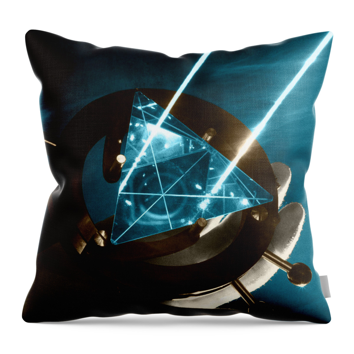 Prism Throw Pillow featuring the photograph Prism by Rapho Agence
