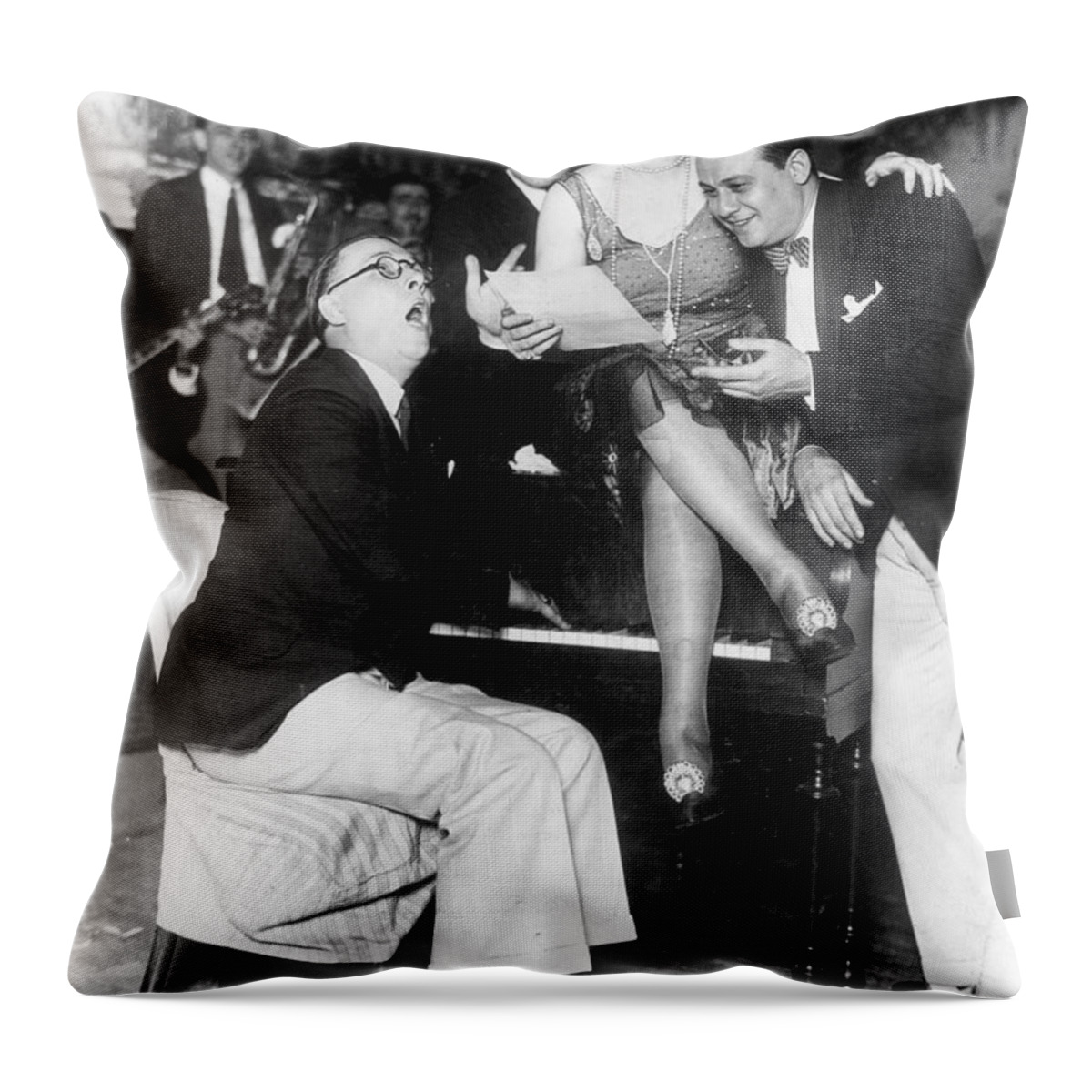 18th Amendment Throw Pillow featuring the photograph Prohibition: Speakeasy by Granger