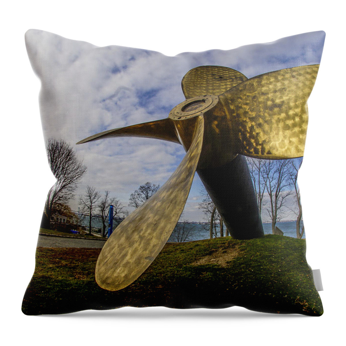 Propeller Throw Pillow featuring the photograph Propeller by Roni Chastain