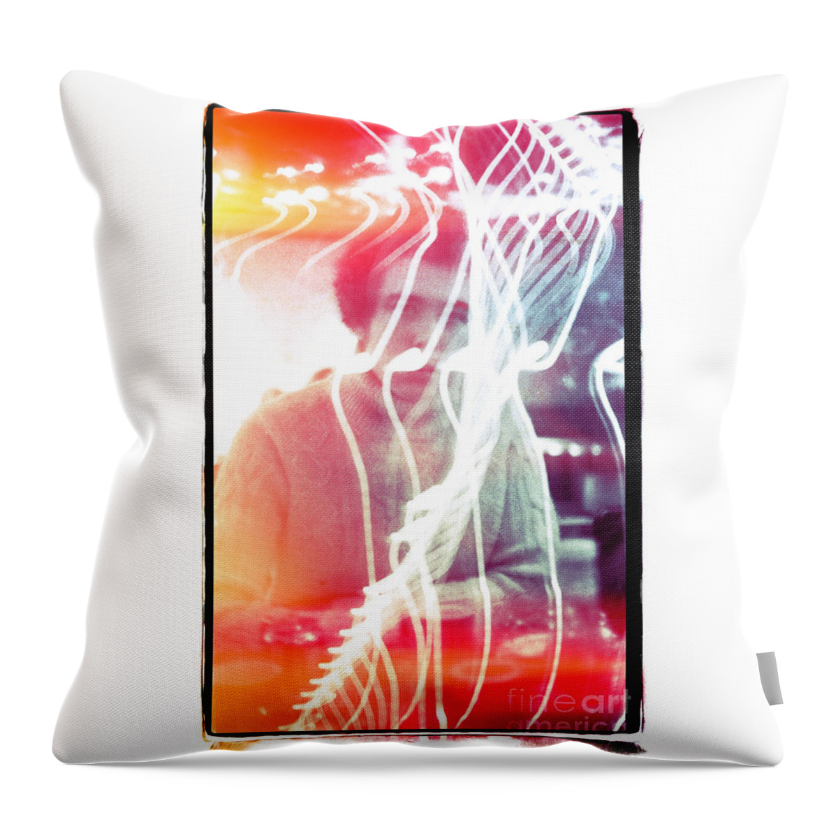 Psychedelic Throw Pillow featuring the photograph People of New York - No. 49 #1 by Doc Braham