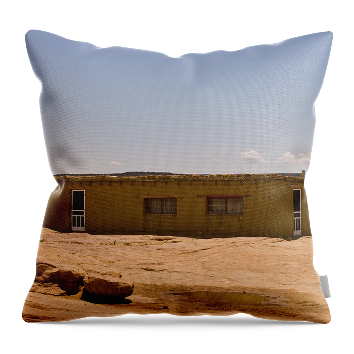  Throw Pillow featuring the photograph Pueblo Home by James Gay