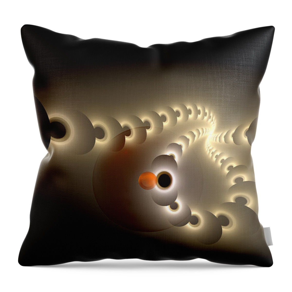 Fractal Throw Pillow featuring the digital art Pulse Eject by Gary Blackman