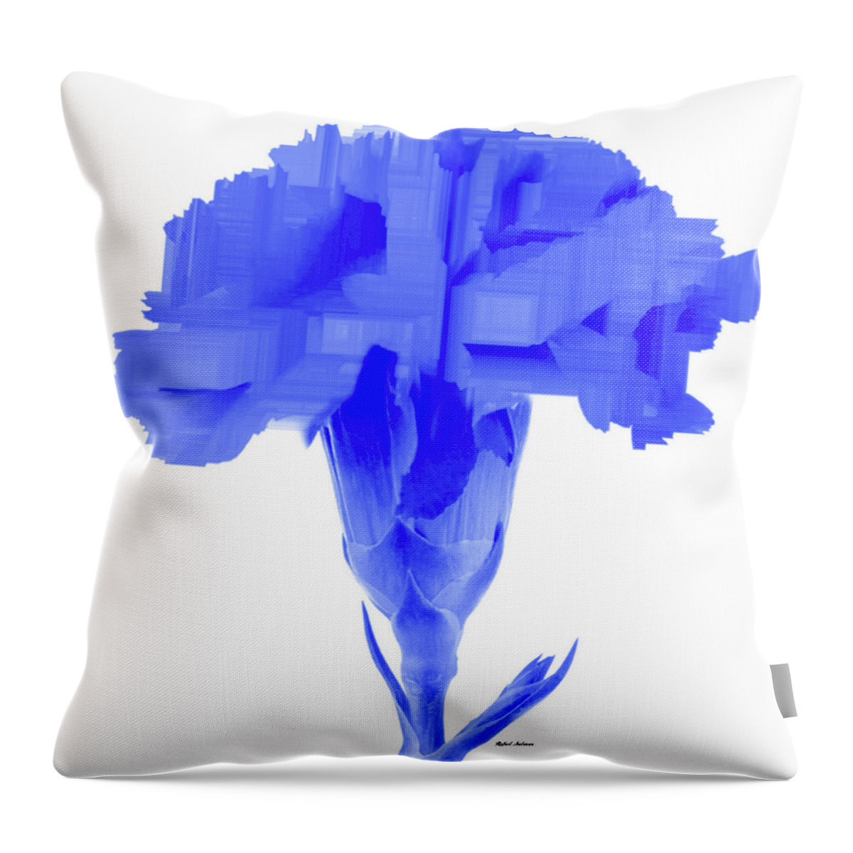 Purple Throw Pillow featuring the digital art Purple Carnation by Rafael Salazar