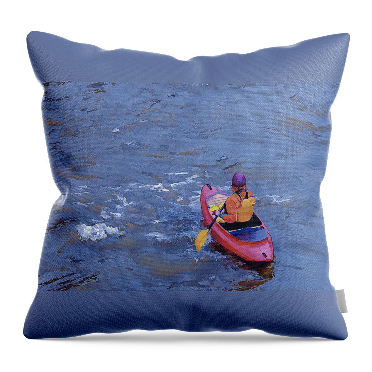  Female Throw Pillow featuring the photograph Purple Pigtails by Jack R Perry