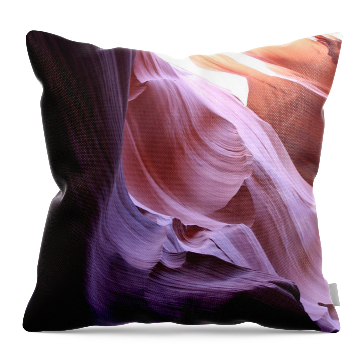 Canyon Throw Pillow featuring the photograph Purple Sandstone by Christiane Schulze Art And Photography