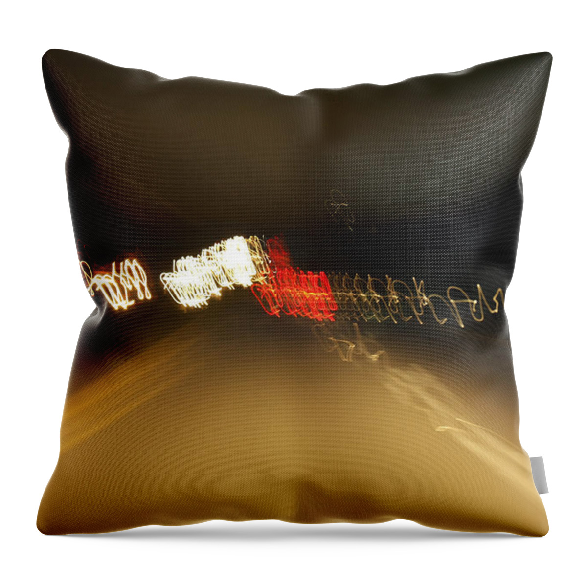 Night Light Play Throw Pillow featuring the photograph Pwl 007 by David Yocum